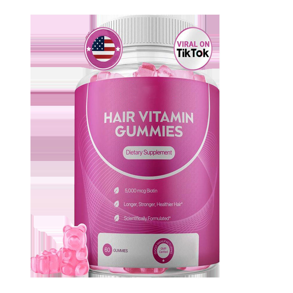 Hair Growth Vitamin Gummies – Biotin & Essential Nutrients