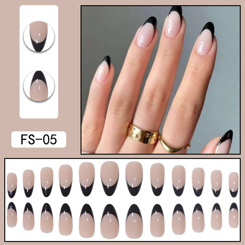 French Press-On Nails – No Glue Needed