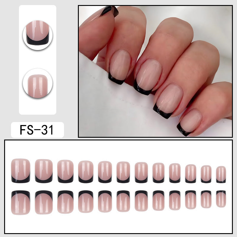 French Press-On Nails – No Glue Needed