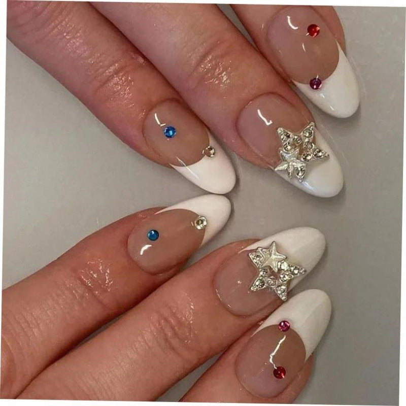 Pearl Press-On Nails – Elegant Almond Shape