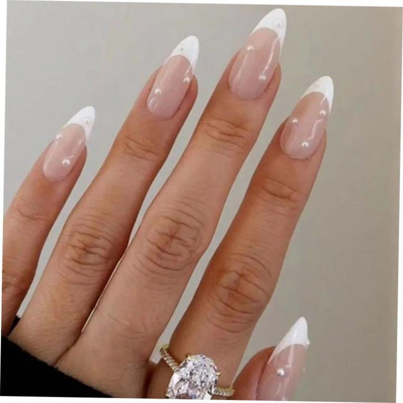Pearl Press-On Nails – Elegant Almond Shape