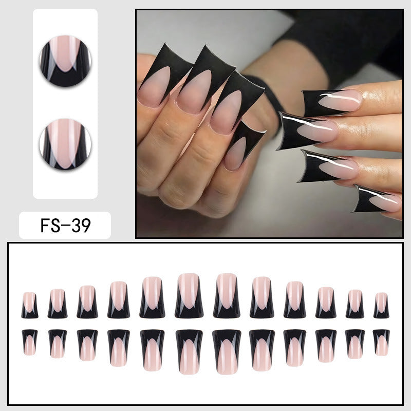 French Press-On Nails – No Glue Needed