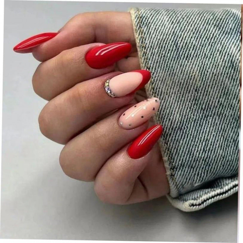 Pearl Press-On Nails – Elegant Almond Shape