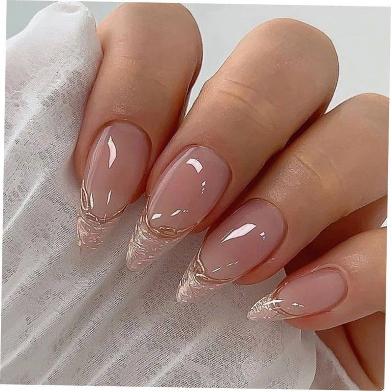 Pearl Press-On Nails – Elegant Almond Shape