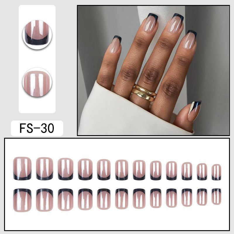 French Press-On Nails – No Glue Needed