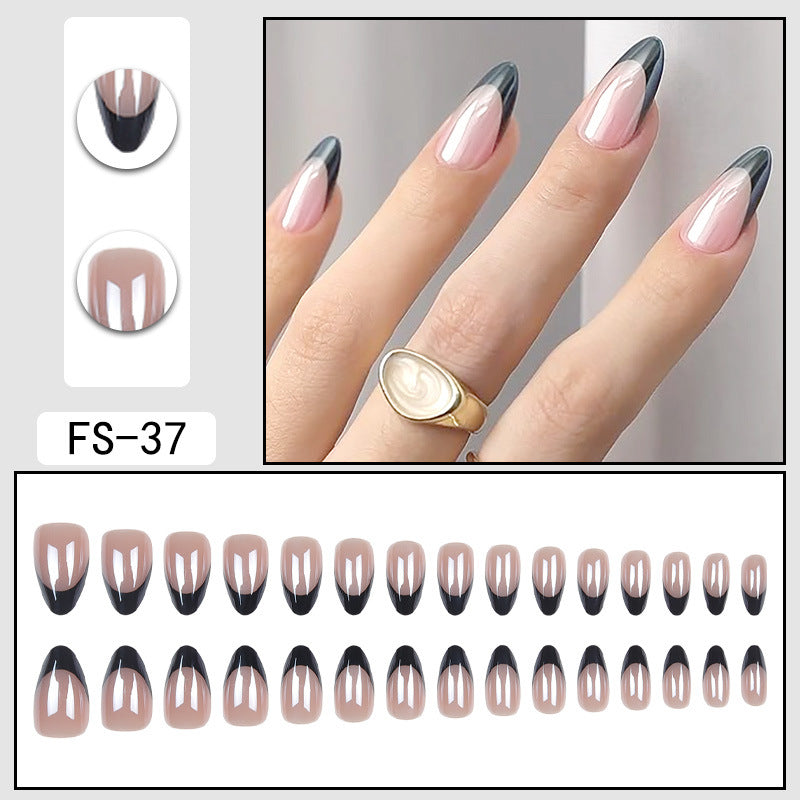 French Press-On Nails – No Glue Needed