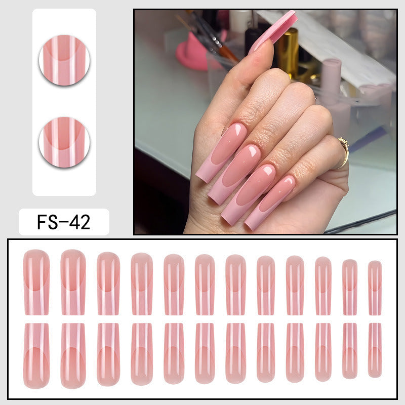 French Press-On Nails – No Glue Needed