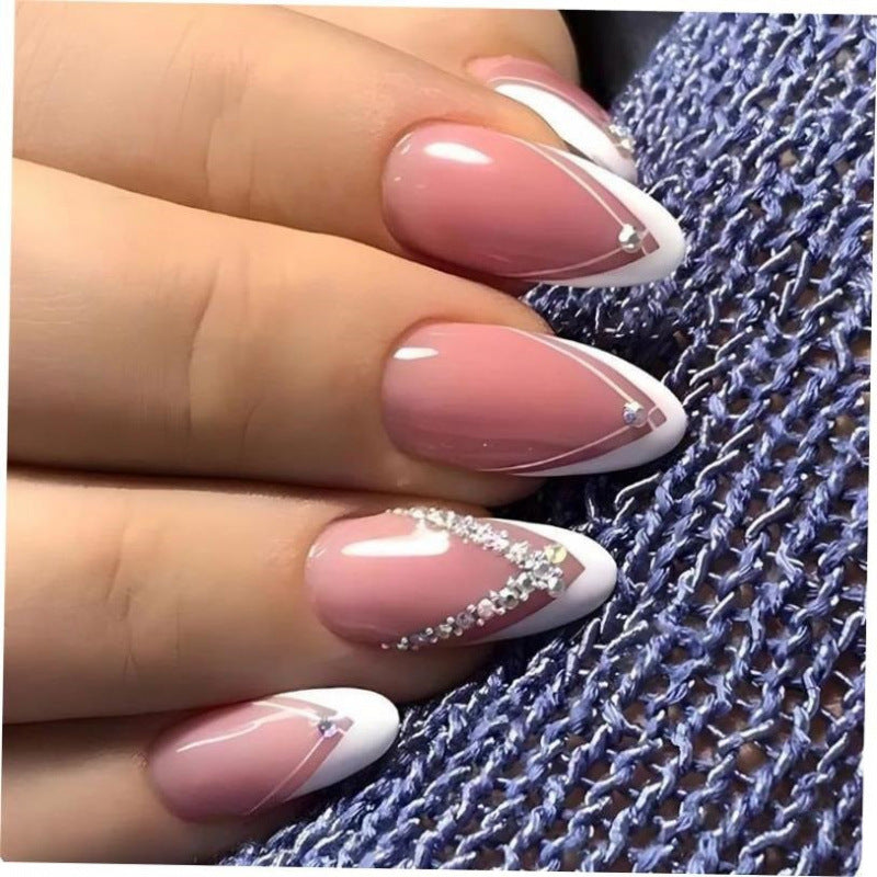 Pearl Press-On Nails – Elegant Almond Shape