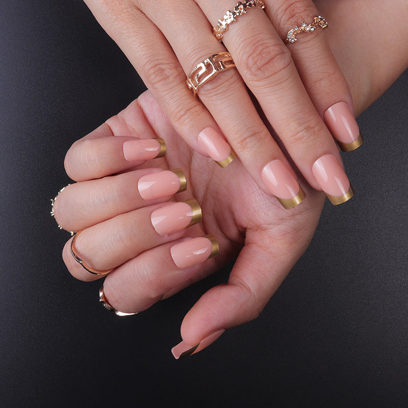 French Press-On Nails – No Glue Needed