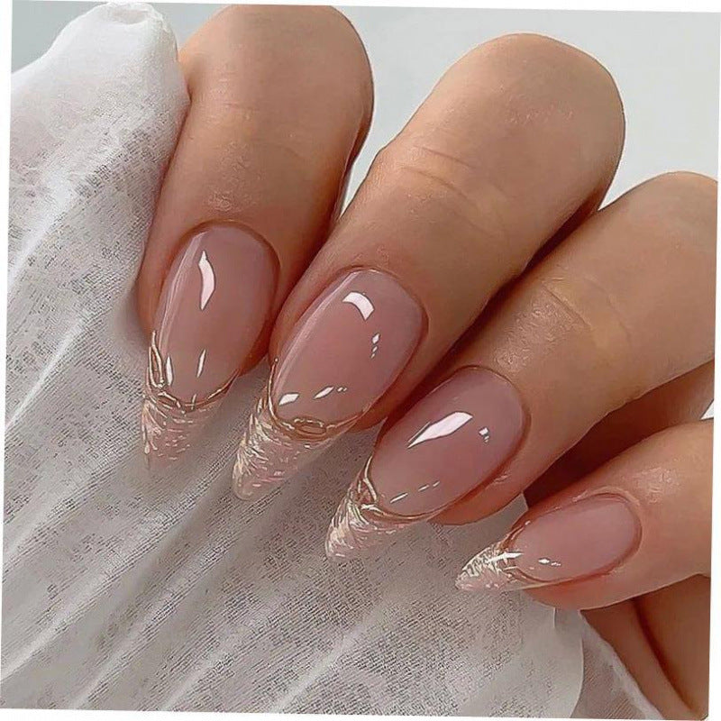 Pearl Press-On Nails – Elegant Almond Shape
