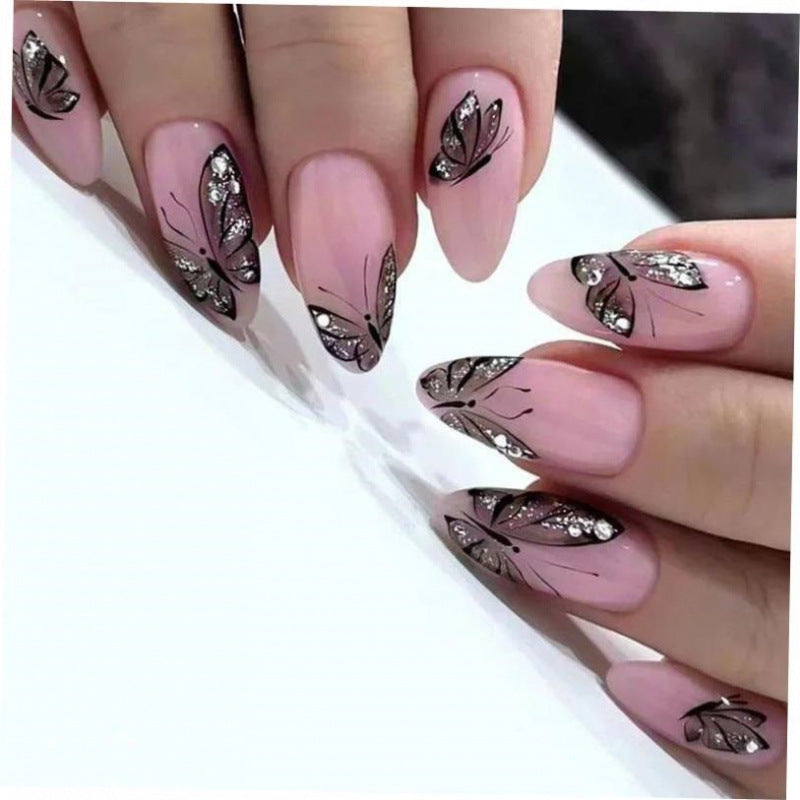 Pearl Press-On Nails – Elegant Almond Shape