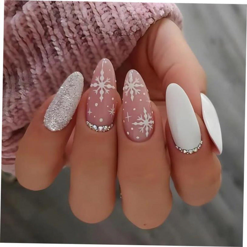 Pearl Press-On Nails – Elegant Almond Shape