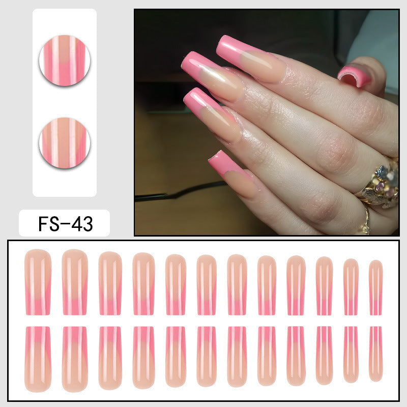 French Press-On Nails – No Glue Needed