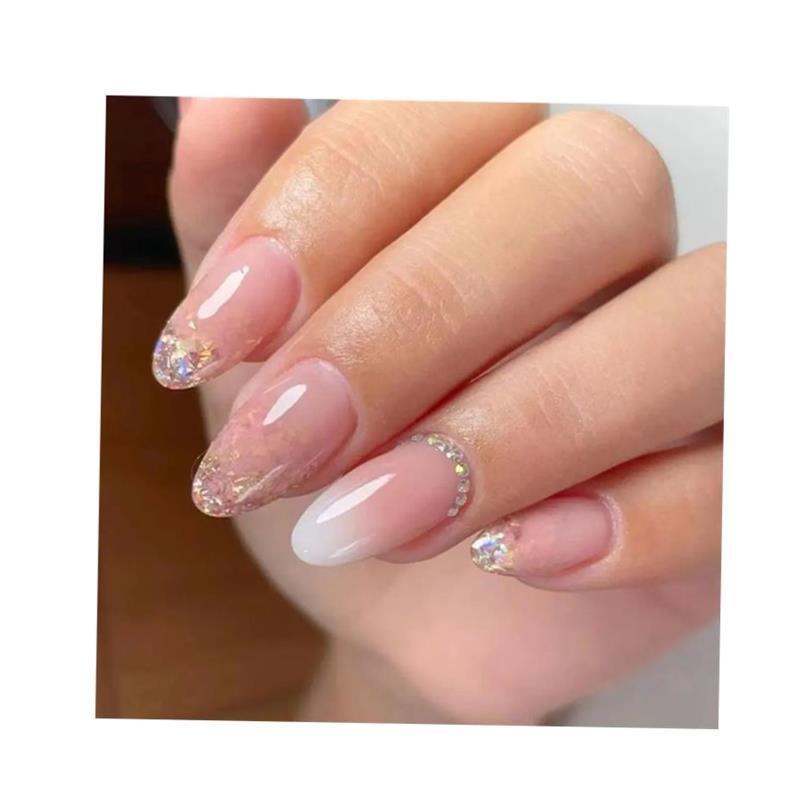 Pearl Press-On Nails – Elegant Almond Shape