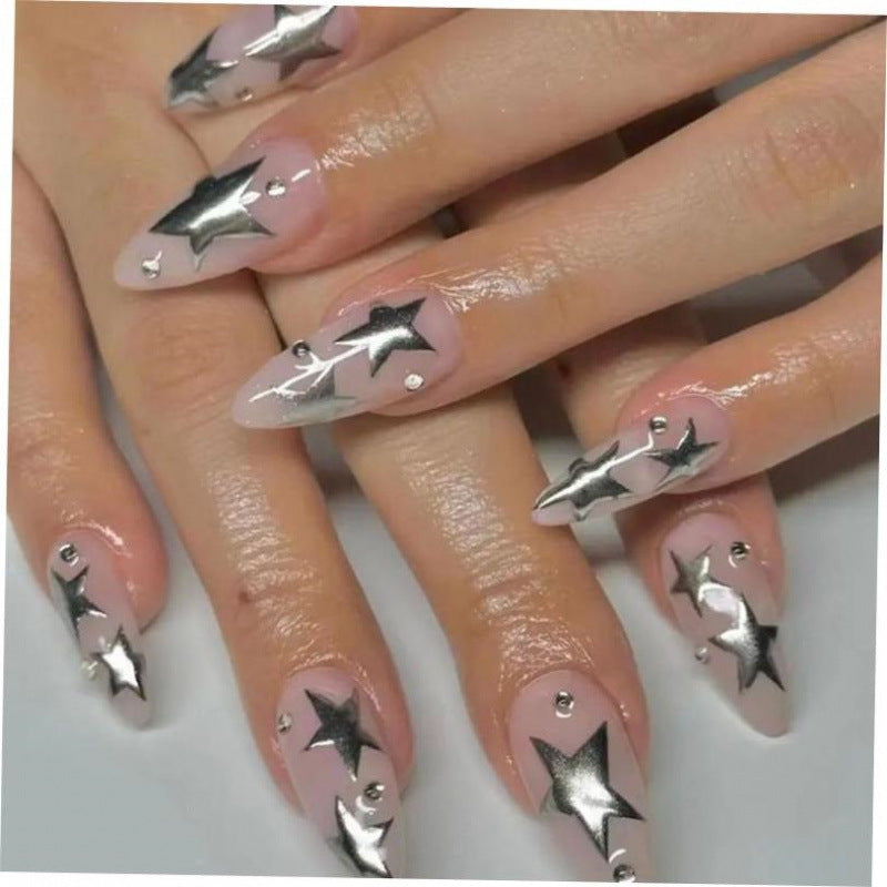 Pearl Press-On Nails – Elegant Almond Shape