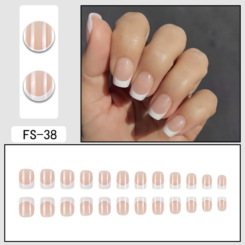 French Press-On Nails – No Glue Needed