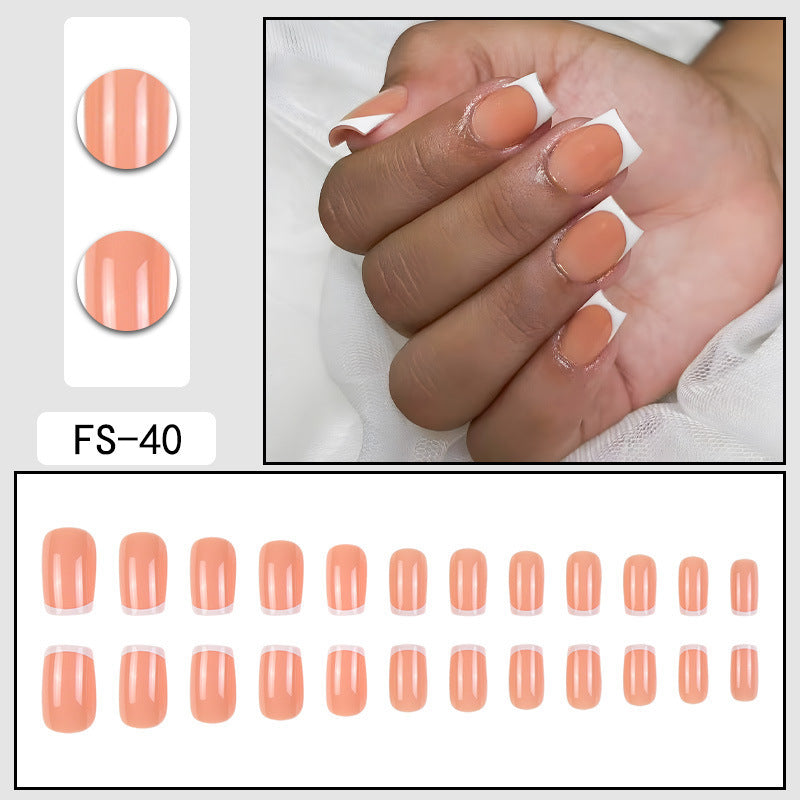 French Press-On Nails – No Glue Needed