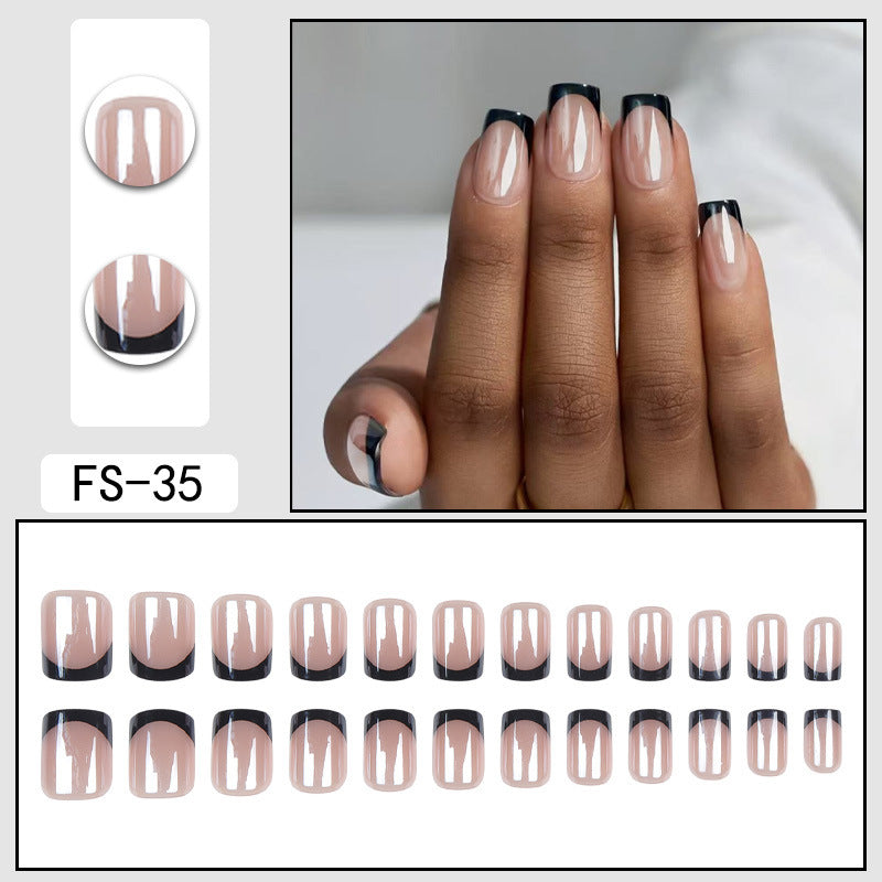 French Press-On Nails – No Glue Needed