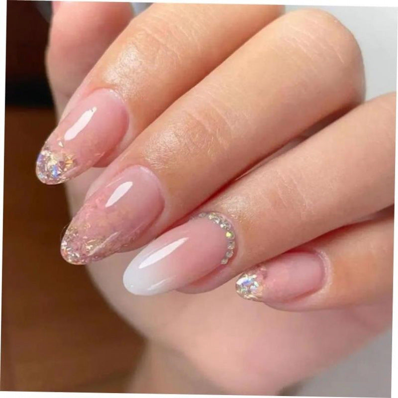 Pearl Press-On Nails – Elegant Almond Shape